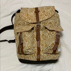 Yellow Serengetee Patterned Backpack